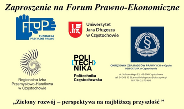 III edycja Forum Prawno-Ekonomicznego o tematyce „Zielony rozwój – perspektywa na najbliższą przyszłość”