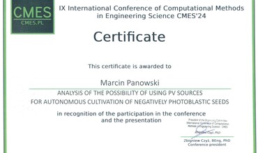 IX International Conference of Computational Methods in Engineering Science