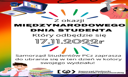 17.11.2022 ROKU - MIEDZYNARODOWY DZIEŃ STUDENTA - ubieramy się na ZIELONO