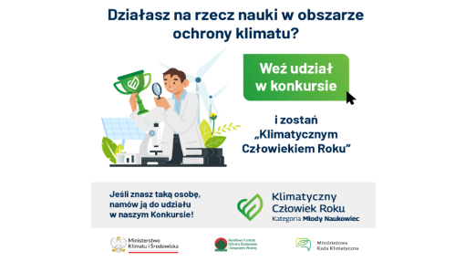 Klimatyczny Człowiek Roku 2023 - kategoria Młody Naukowiec