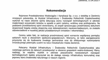 Rejonowe Przedsiębiorstwo Wodociągów i Kanalizacji w Zawierciu