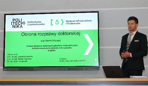 Nadanie stopnia naukowego doktora panu mgr Markowi Klimaszowi